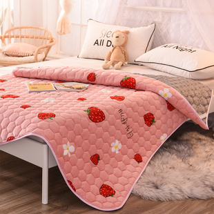 珊瑚绒榻榻米床垫软垫保暖床褥子牛奶绒垫被1.8Qm床加厚法兰绒家