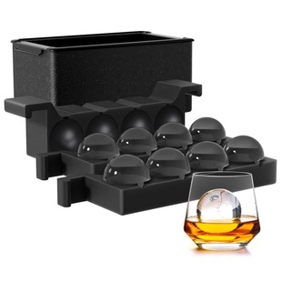 8连高端透明无气泡冰球模具酒吧威士忌调酒商用老冰块家用制冰格