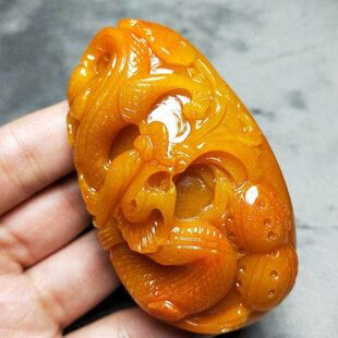 寿山石龙手把件保平安飞龙手把件把玩玉石手把件