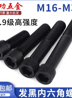 7M3高M40M加长16M2度M36内六角螺丝M24M22M20强 12.9M218螺栓级