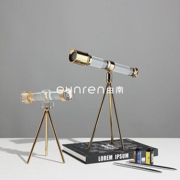 简约创意金属玄关望远镜家居摆件公室书房展示柜样板间软装饰品,饰品/流行首饰/时尚饰品新,摆件,淘宝优惠券,粉丝福利购,淘宝优惠卷