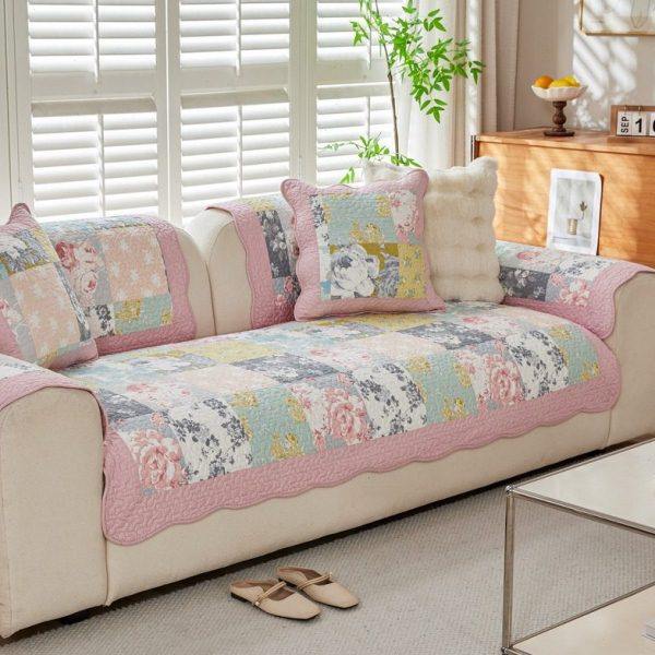 沙发垫四季通用水洗棉布艺皮防滑印花座垫北欧简约全包套罩巾,居家布艺,沙发垫,淘宝优惠券,粉丝福利购,淘宝优惠卷