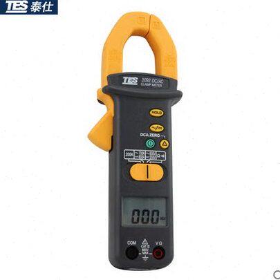 可开13%票中国台湾泰仕TES3092交直流钩表 钳形电流表 交直流钳表