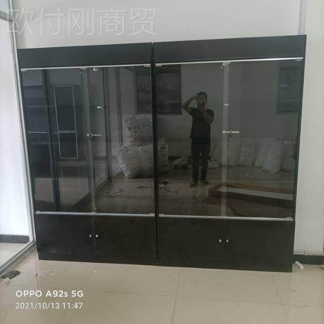 化品示货柜SSX防玻璃门带锁展柜美容美甲妆样品尘柜模型柜礼品积