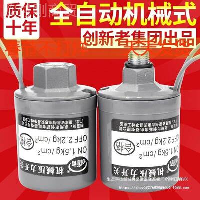 美国WSTE水压力开泵 关BEN全自动自吸银泵压力机械开关触点压力控