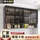 壁挂厨房简易玻璃门挂墙式 卫生间储物柜浴室吊柜餐厅酒柜柜 挂墙式