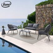 组合花园露台休闲藤编露防水阳台室外庭院天户外沙发北欧客厅家具