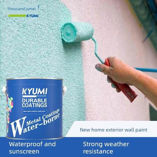 千聚美新型家居外墙涂料，防水、防晒、耐候、防污、净臭乳胶漆，