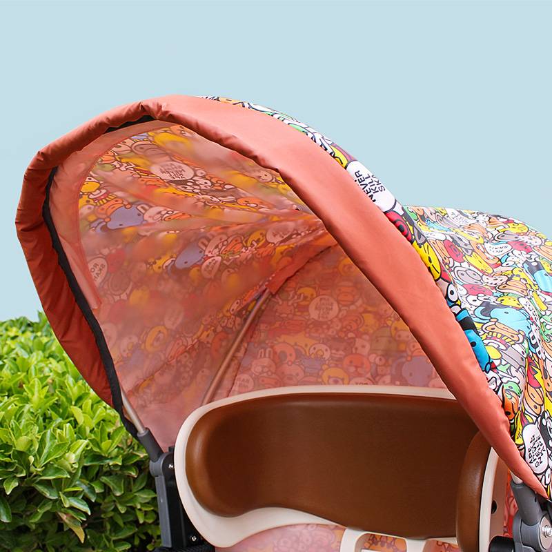 夏季自行车电动车儿童座椅遮阳棚折叠支架防晒棚宝宝骑行户外防雨