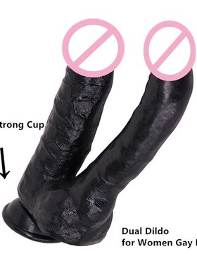 Double Headed Big Long Dildo Anal Penis Vaginal Dual Ended d
