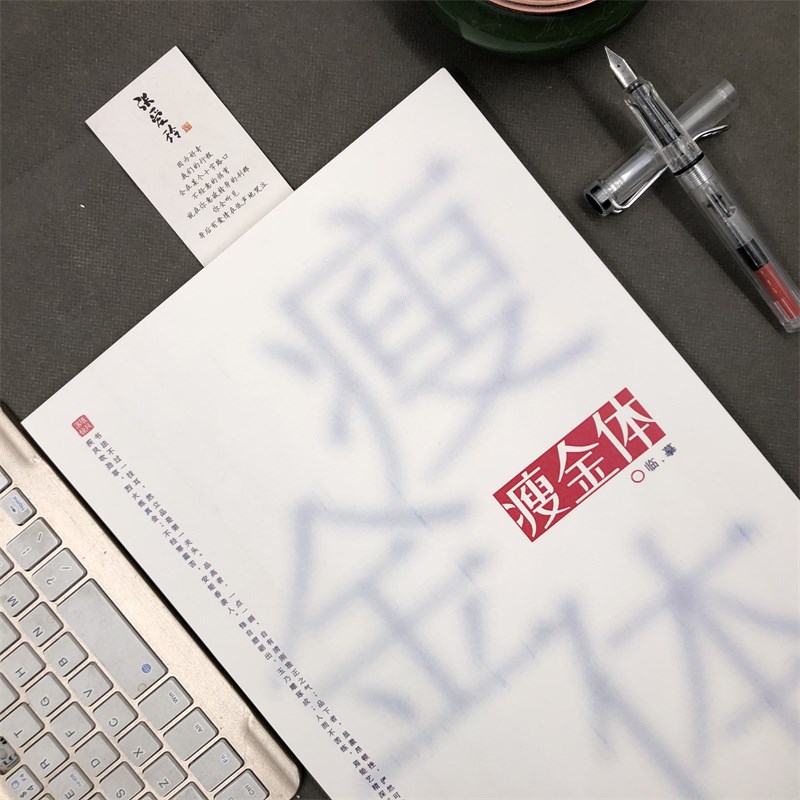 瘦金体字帖硬笔临摹m励志言情小说语录高中生大气文案本钢笔练字