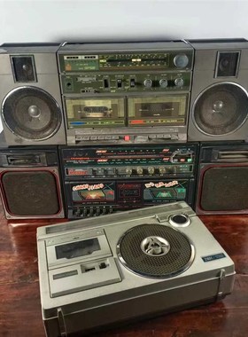 80年代怀旧老式收音机收录机民俗老物件收藏复古装饰摆件影视道具