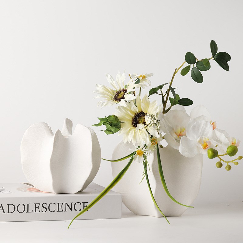 2024杨桃陶瓷花瓶描金组合摆件工艺品酒店玄关装水桌面创意花插