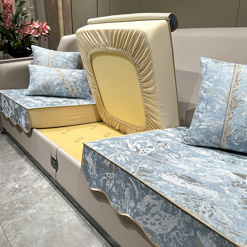 2023新款沙发垫四季通用防滑轻奢全包万能布艺坐垫笠套罩盖布定做