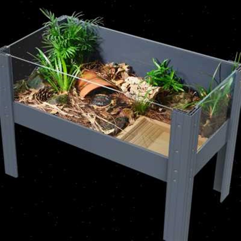 乌龟缸大型生态缸养龟专用饲养玻璃缸半水黄缘龟造景植物养殖箱屋