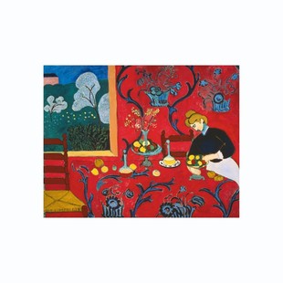 欧式 马蒂斯抽象人物风景客厅沙发背景挂画背胶油画布打印贴画画芯