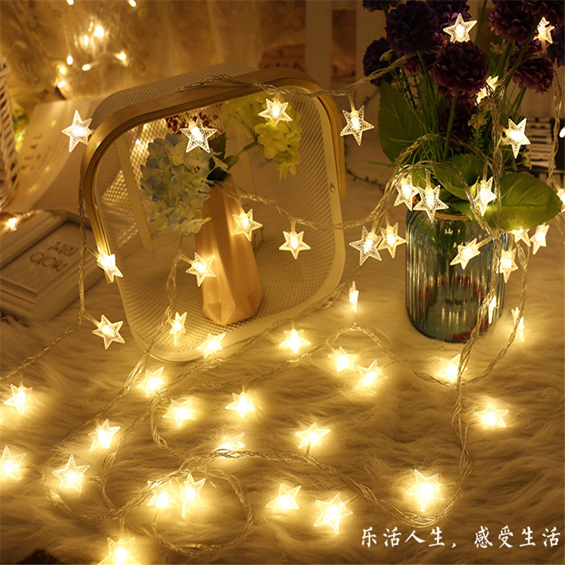 LED星星灯小彩灯闪灯串灯满天星房间宿舍装饰灯婚房布置节日灯泡