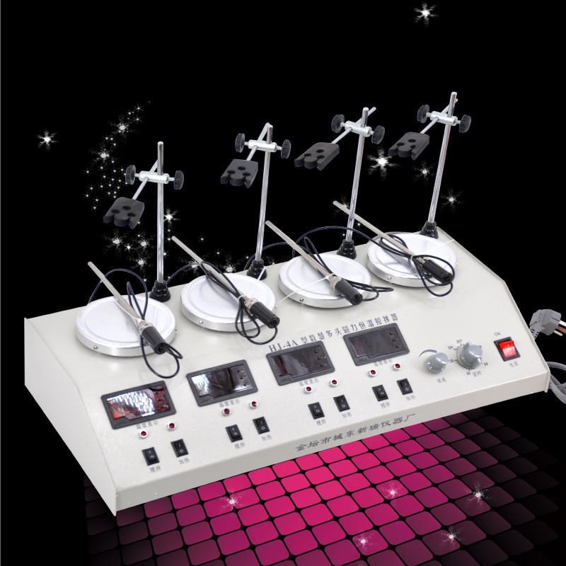 HJ-4 多f头加热磁力搅拌器/实验室用加热电磁搅拌机器全自动