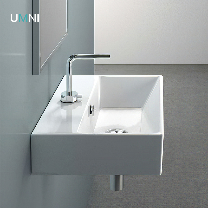 陶瓷台上盆挂墙式洗手盆柜小户型一E体台盆壁挂脸面盆简易阳台洗