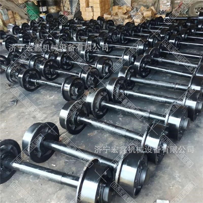 铸铁矿车轮矿用固定式翻斗平板矿车轮M对实心矿车单轮轨道轮