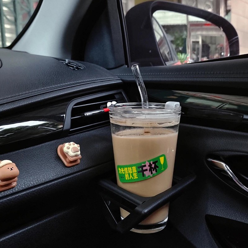 车载杯架b固定扩展器改装大口径出风口水壶架固定座汽车用空调神