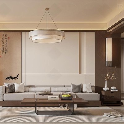 新中式实木沙发组合宋式风现代简约禅意大小户型客厅沙发全套定制