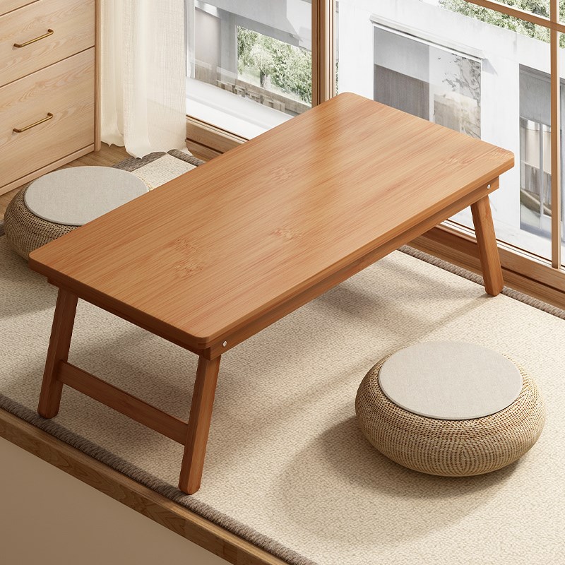 飘窗小桌子榻榻米茶桌茶台窗台可折叠茶几炕桌坐地家用禅意矮桌子