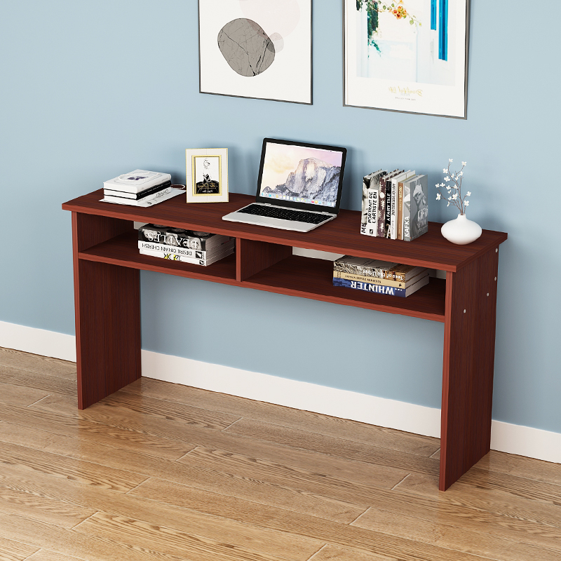 靠墙长条桌上下两层桌子家用卧室双层桌子长方形二层电脑写字桌