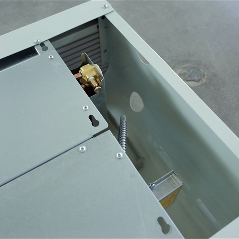 卧式明装风机盘管暖气井水空调煤改电气中央空调水冷暖两用散热器