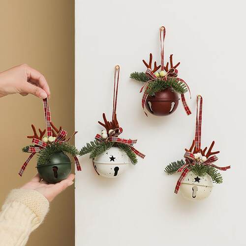 Simulated Pinecone Bell - Car Hanging Eucalyptus Wreath