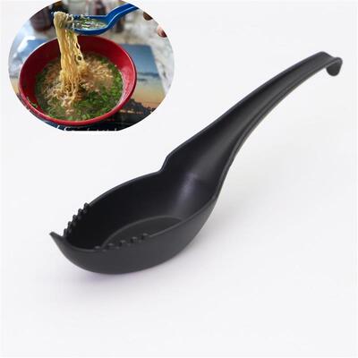 跨境新品2 In1 Ramen Noodle Soup Spoon with Fork 拉面汤勺带叉
