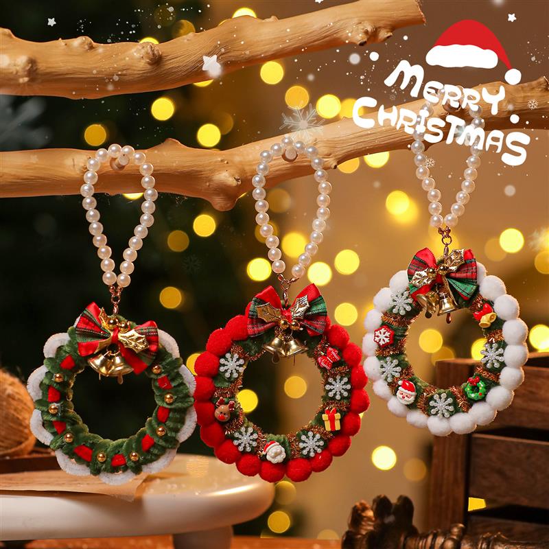 Kids Handmade Wreath - Pipe Cleaner Womens Small Ornament