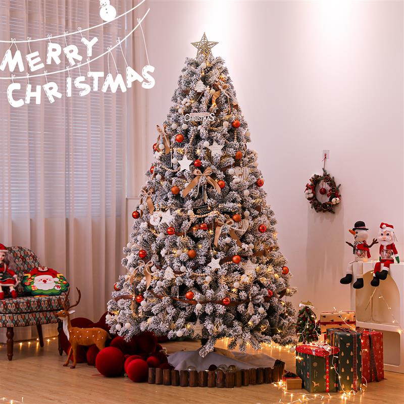 2025 High-End Christmas Tree - Living Room White DIY Decor