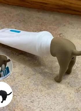 Pooping Dog Butt Toothpaste Topper便便狗牙膏礼帽创意挤牙膏器