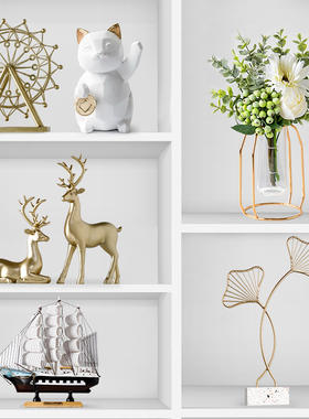 网红北欧轻奢小摆件房间r客厅玄关家居电视酒柜装饰品治愈系小物