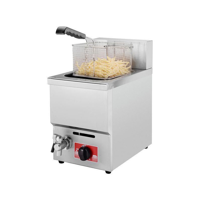 商用油炸锅单缸双缸大容量电炸炉煤气摆摊炸串炸薯条Y燃气炸油条