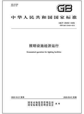 GB/T 29455-2025 照明设施经济运行