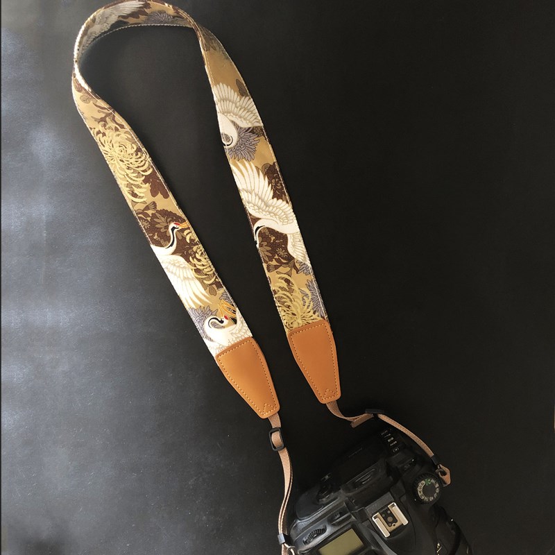 纯手工日式和风相机带通用于拍立得单反微单相机背带camera strap