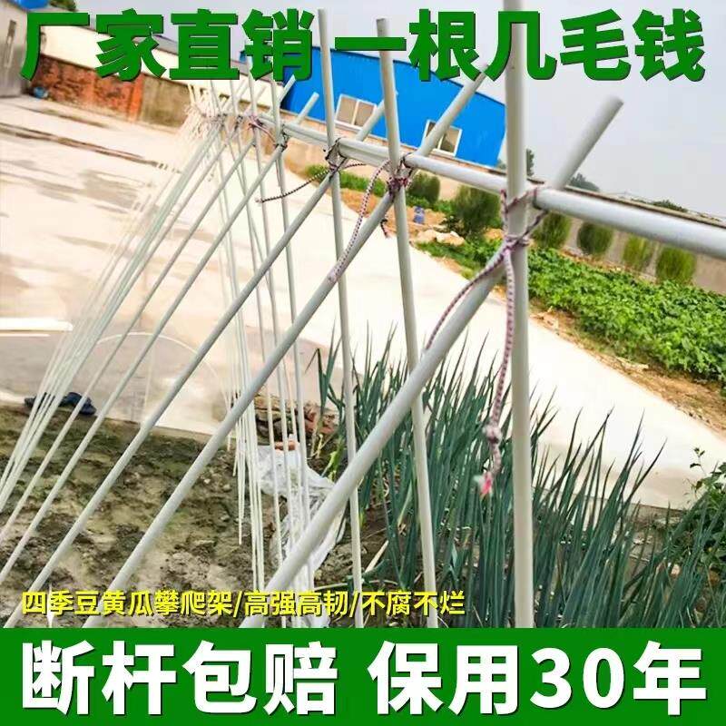 西红柿架杆瓜果爬藤架西瓜防晒棚番茄专用花园拱棚塑料支柱遮阳棒