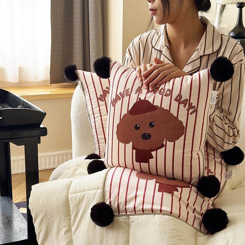 卡通办公室沙发抱枕被子两用车载靠垫午睡枕头宿舍盖毯空调被新款,居家布艺,抱枕被,淘宝优惠券,粉丝福利购,淘宝优惠卷