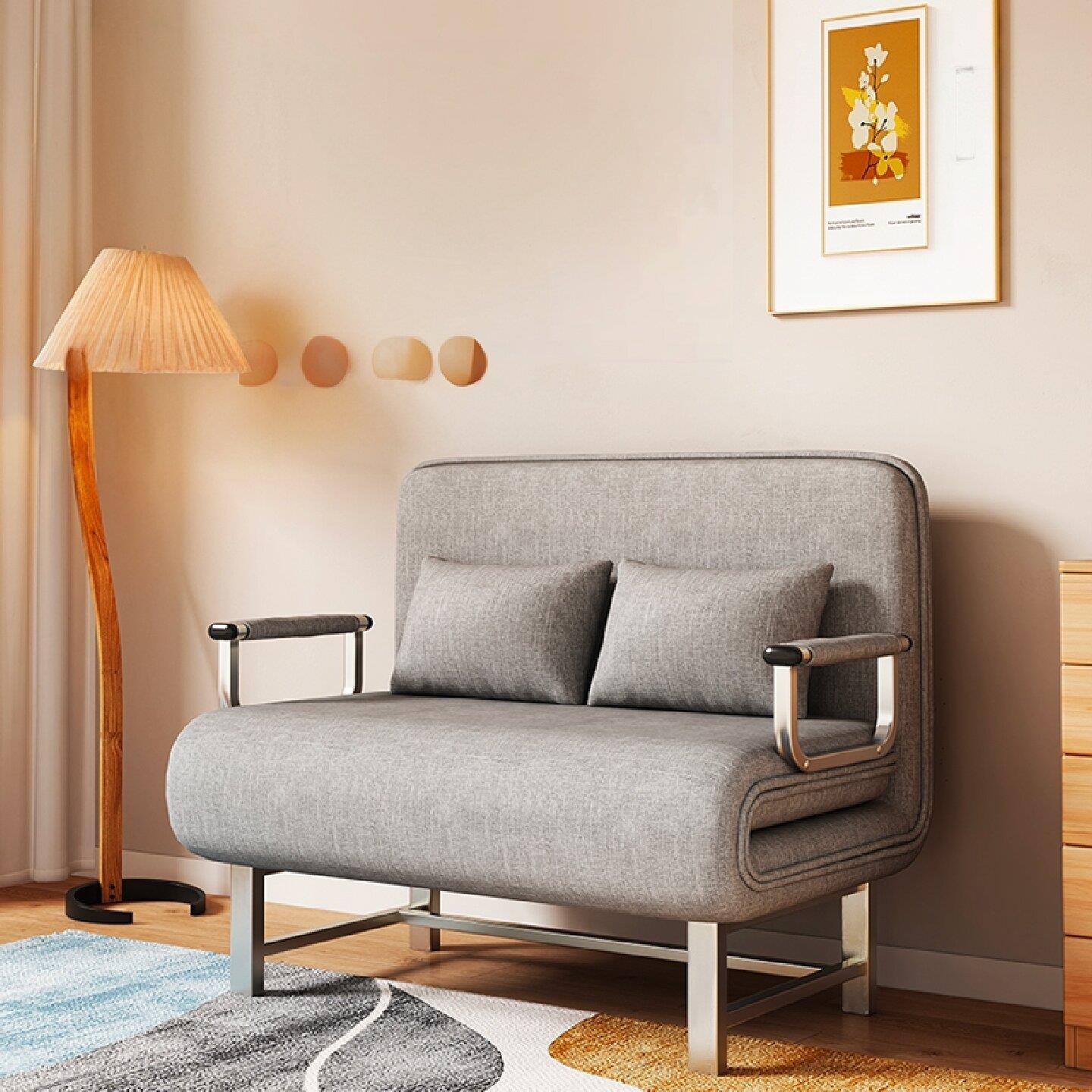 折叠床午休午睡躺椅办公单人床双人多功能小户型家用公寓折叠沙发