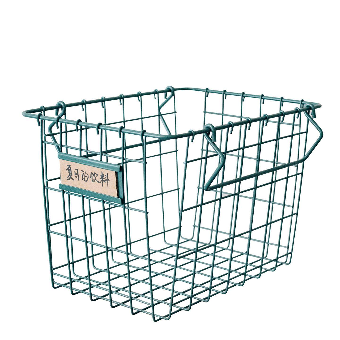 半宅覆古铁艺脏衣篮餐边柜饮品收纳筐桌面面包杂物零食整理提篮子,收纳整理,收纳筐,淘宝优惠券,粉丝福利购,淘宝优惠卷