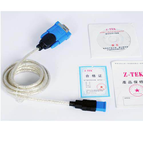 Z-TEK力特 USB转1.1串口线 PLC USB转RS232转换线 9针COM ZE394C