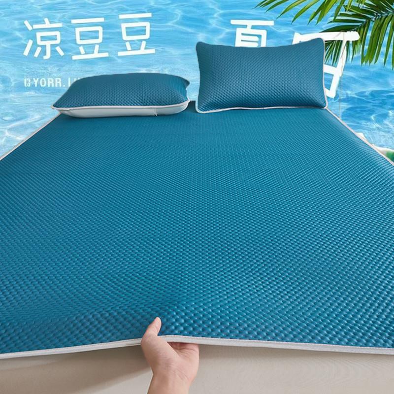 夏季冰丝豆豆凉席水洗冰丝席床单家用软席席子凉感空调双人软席子
