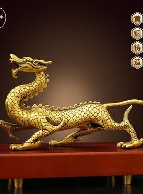 黄铜青龙白虎朱雀玄武四神兽一套摆件灵兽蛇龟件家居工艺礼品摆设