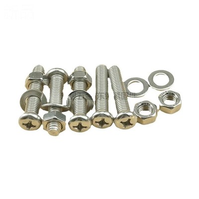 810pcs 不锈钢304 十字盘头螺钉M3配螺母平垫组合套装