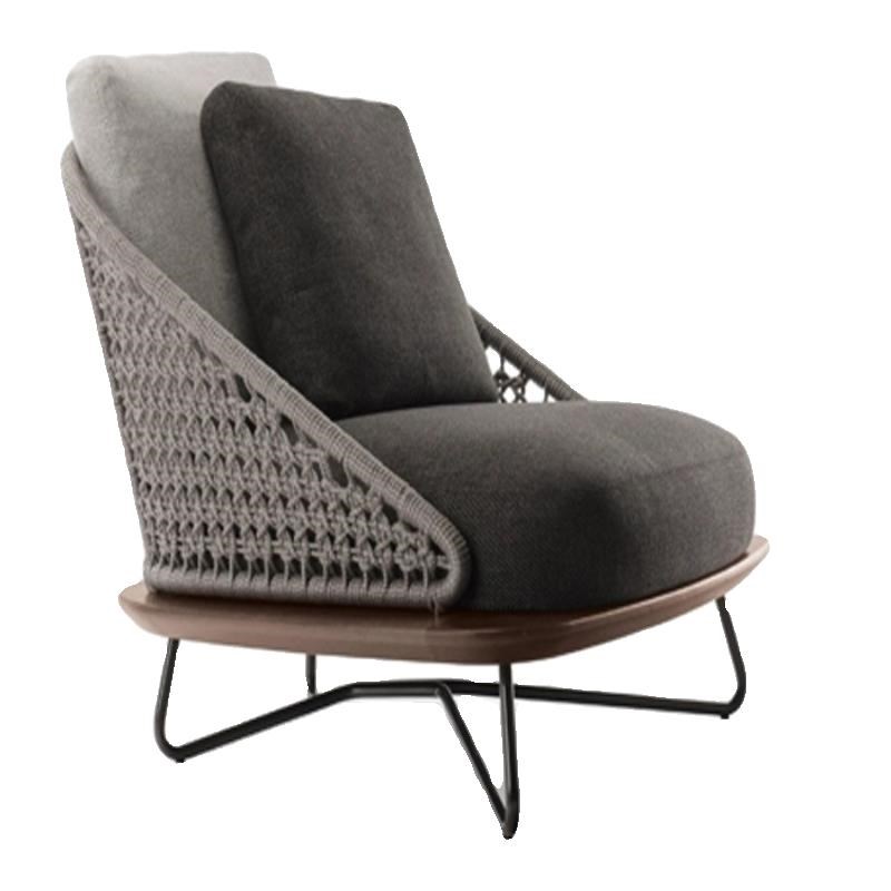 轻奢户外沙发北欧简约藤编沙发茶几组合别墅庭院阳台室外露天桌椅