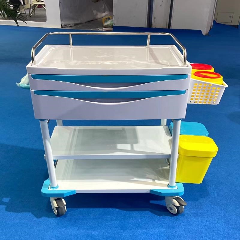 医院用护理治疗车急救车输液架医院抢救车病房推车换药送药美容车