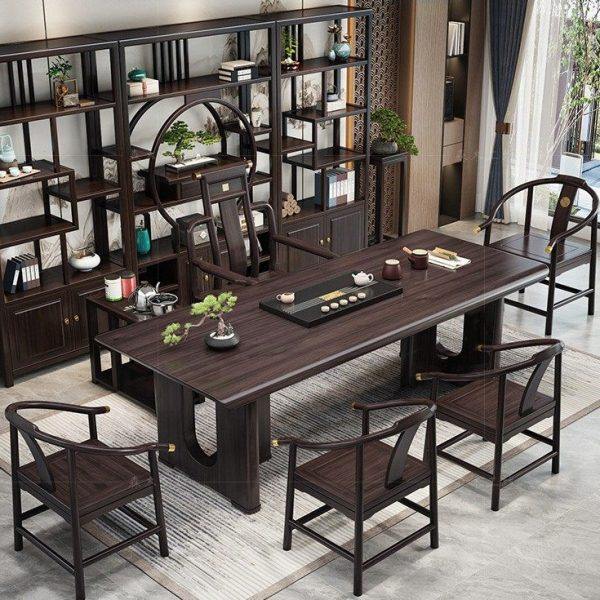 乌金木大板新中式茶桌椅组合公室家用茶几茶桌一体一整套泡茶桌,商业/办公家具,茶台/茶桌,淘宝优惠券,粉丝福利购,淘宝优惠卷