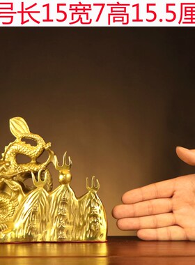 纯铜避火龙摆件厨房西北角铜避火龙瓶铜葫芦摆件乾位火烧天门摆设